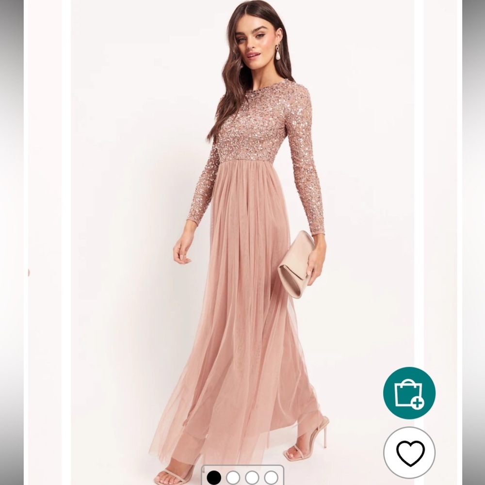 Elegant Sequin and Tulle Evening Gown